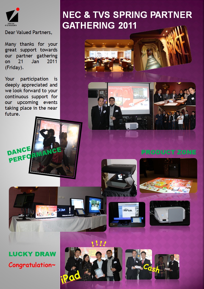 NEC and TVS Spring Partner Gathering 2011